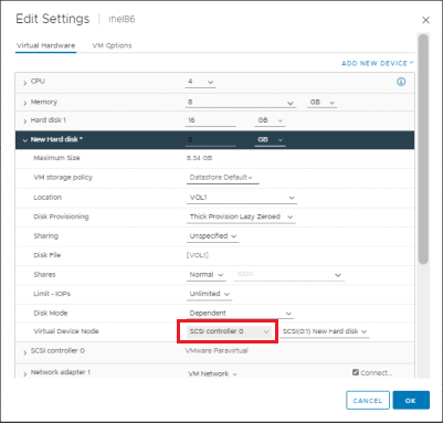 nvme fc guest os disk 10