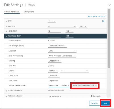 nvme fc guest os disk 12