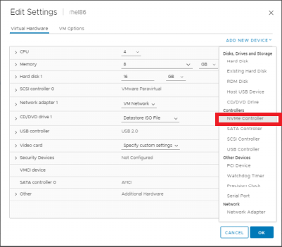 nvme fc guest os disk 3