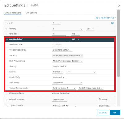 nvme fc guest os disk 7