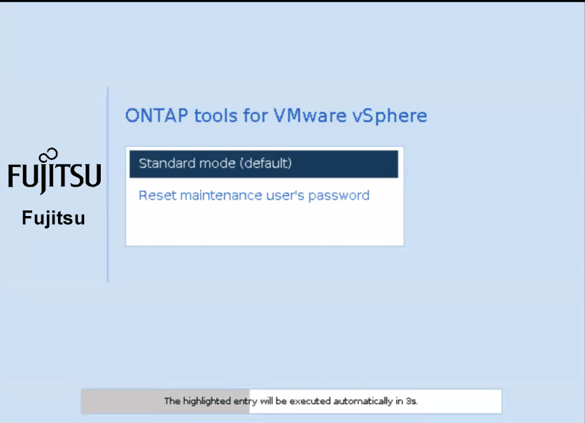 Reset maintenance user’s password